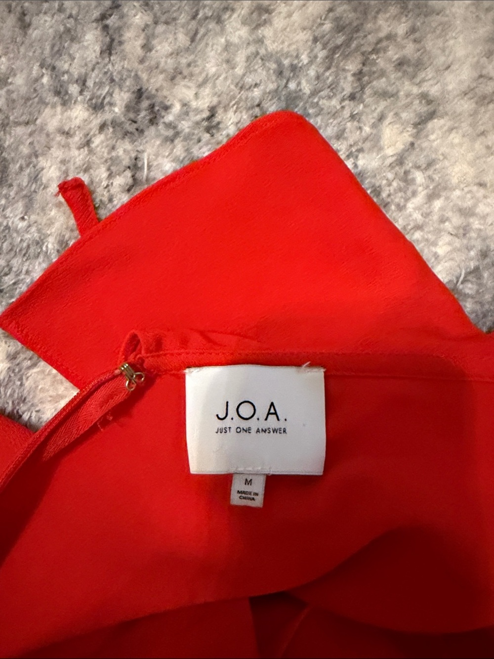 J.O.A. Red Ruffle Wrap Mini Dress - Picture 4 of 4
